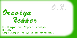 orsolya nepper business card